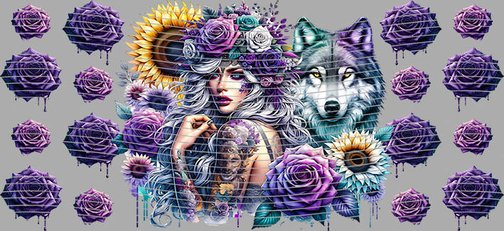 16oz Sunflower Girl-SU-512